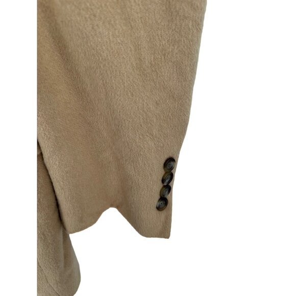 Jos. A Banks Camel Hair‎ Coat Jacket Mens Size 42L Luxury Minimalist - Picture 9 of 10